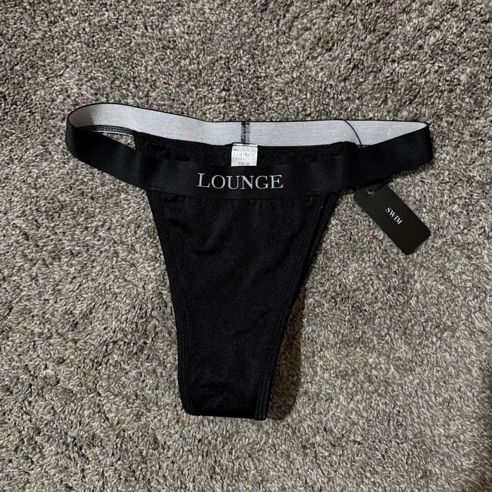 Lounge Women's Black Bikini Bottoms